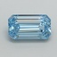 1.50 Ct. Fancy Intense Blue Emerald Lab Grown Diamond