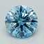 1.09 Ct. Fancy Intense Blue Round Lab Grown Diamond