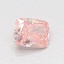 0.64 Ct. Fancy Vivid Pink Cushion Lab Grown Diamond