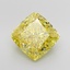 5.79 Ct. Fancy Vivid Yellow Cushion Lab Grown Diamond
