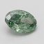 1.07 Ct. Fancy Vivid Green Oval Lab Grown Diamond