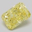1.74 Ct. Fancy Vivid  Yellow Radiant Lab Grown Diamond