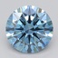 2.22 Ct. Fancy Intense Blue Round Lab Grown Diamond