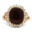 Edwardian Garnet Cocktail Ring