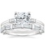 Platinum East West Tapered Baguette Diamond Ring with Memoir Baguette Diamond Ring (3/4 ct. tw.)