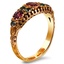 The Clarinda Ring, smalltop view on a hand