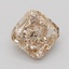 0.51 Ct. Very Light  Brown Cushion Lab Grown Diamond