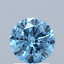 1.18 Ct. Fancy Vivid  Blue Round Lab Grown Diamond