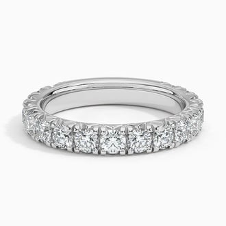 French Pavé Lab Diamond Wedding Band
