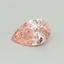 0.30 Ct. Fancy Vivid Pink Pear Lab Grown Diamond