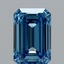 1.32 Ct. Fancy Vivid Blue Emerald Lab Grown Diamond