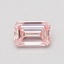 0.52 Ct. Fancy Intense Pink Emerald Lab Grown Diamond