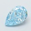 2.30 Ct. Fancy Vivid  Blue Pear Lab Grown Diamond