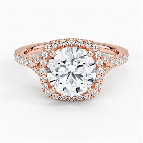 14K Rose Gold Joy Half Coverage Diamond Ring