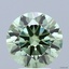 2.78 Ct. Fancy Vivid Green Round Lab Grown Diamond