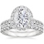 PT Moissanite Luxe Sienna Halo Diamond Bridal Set (1 3/8 ct. tw.), smalltop view