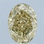 2.54 Ct. Fancy Yellow Oval Lab Grown Diamond