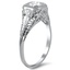 The Jude Ring, smalltop view on a hand