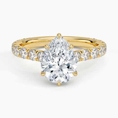 18K Yellow Gold Anthology Three-Quarter Coverage Diamond Ring