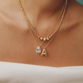 Lab Diamond Bubble Necklace