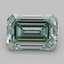 0.71 Ct. Fancy Intense Green Emerald Lab Grown Diamond