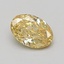 0.74 Ct. Fancy Vivid Yellow Oval Lab Grown Diamond