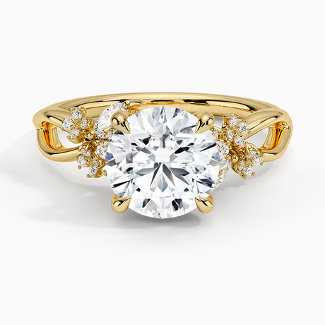 18K Yellow Gold Summer Blossom Diamond Ring (1/4 ct. tw.)