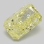 1.36 Ct. Fancy  Yellow Radiant Lab Grown Diamond