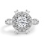 Custom Cluster Halo Diamond Ring