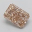 1.55 Ct. Very Light  Brown Radiant Lab Grown Diamond
