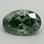 5.15 Ct. Fancy Vivid Pacific Green Oval Lab Grown Diamond