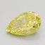 0.87 Ct. Fancy Intense Yellow Pear Lab Grown Diamond