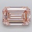 5.09 Ct. Fancy Intense  Pink Emerald Lab Grown Diamond