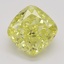 1.59 Ct. Fancy Vivid Yellow Cushion Diamond