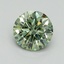 1.33 Ct. Fancy Vivid Green Round Lab Grown Diamond
