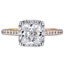Custom Fancy Diamond Halo with Side Stones