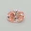 0.32 Ct. Fancy Vivid Pink Oval Lab Grown Diamond
