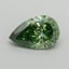 0.93 Ct. Fancy Vivid Green Pear Lab Grown Diamond