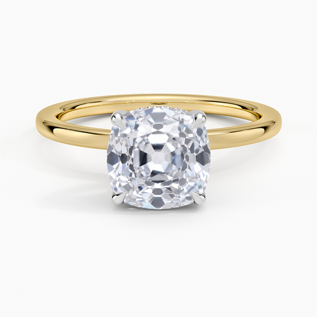 Platinum Adorned Mixed Metal Diamond Ring