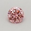 0.30 Ct. Fancy Vivid Pink Round Lab Grown Diamond