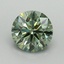1.83 Ct. Fancy Vivid Pacific Green Round Lab Grown Diamond