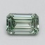 1.00 Ct. Fancy Vivid Green Emerald Lab Grown Diamond