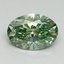 1.64 Ct. Fancy Vivid Pacific Green Oval Lab Grown Diamond