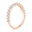 14K Rose Gold Shared Double Prong Diamond Ring (1/2 ct. tw.), smallside view