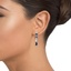 The Guyanne Earrings, smalltop view on a hand