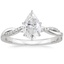 Platinum Petite Twisted Vine Diamond Ring (1/8 ct. tw.), smalltop view