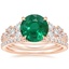 14K Rose Gold Tatiana Diamond Ring with Luxe Ballad Diamond Ring (1/4 ct. tw.)