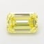 4.06 Ct. Fancy Yellow Emerald Lab Grown Diamond