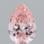 1.46 Ct. Fancy Intense Pink Pear Lab Grown Diamond
