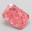 3.04 Ct. Fancy Vivid Pink Radiant Lab Grown Diamond